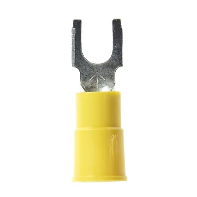 3M™ Scotchlok™ Block Fork, Vinyl Insulated Brazed Seam MV10-10FBK, Stud Size 10, suitable for use in a terminal block