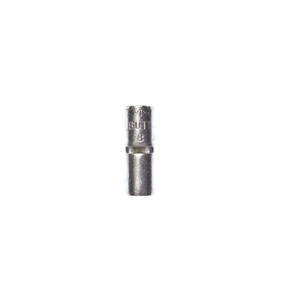 3M™ Scotchlok™ Butt Connector, Non-Insulated Brazed Seam M8BCK, 8 AWG, built-in wire stop for correct positioning