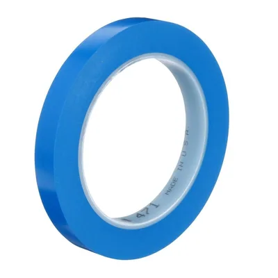 3M™ Vinyl Tape 471, Blue, 1/2 in x 36 yd, 5.2 mil