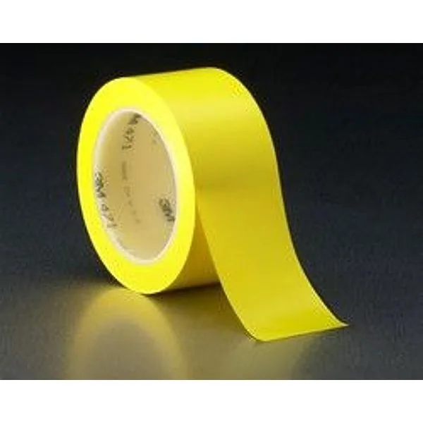 3M™ Cinta de Vinil 471, Amarilla, 3/4 in x 36 yd, 5.2 mil
