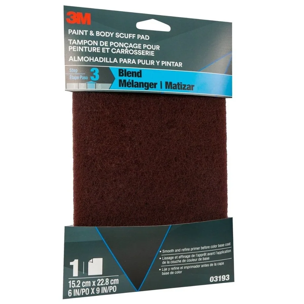 3M™ Paint and Body Scuff Pad, 03193, 6 in x 9 in