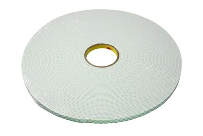 3M™ Double Coated Urethane Foam Tape 4008, Off White, 1/4 in x 36 yd, 125 mil