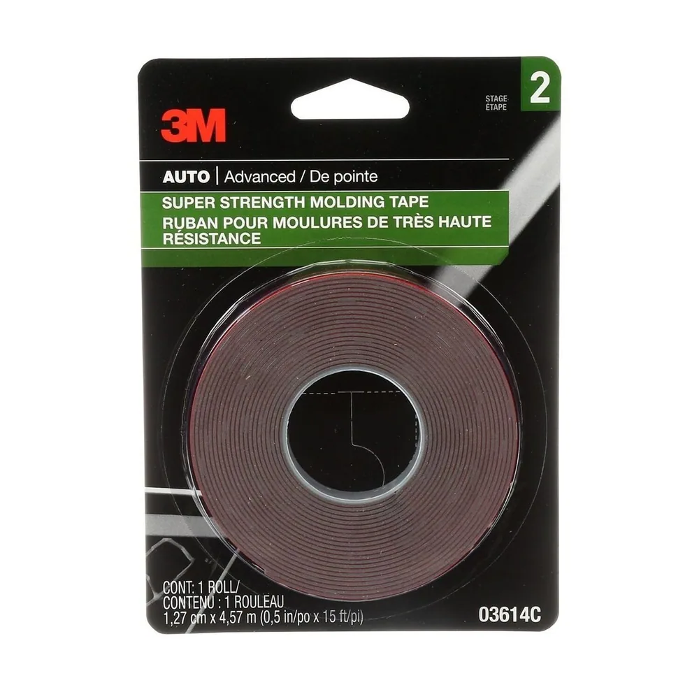 Cinta de Moldura de Resistencia Super 3M™ 03614, 1/2 pulgada x 15 ft