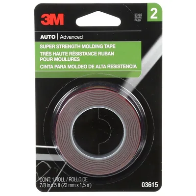 Cinta de Moldura de Resistencia Super 3M™ 03615, 7/8 pulgadas x 5 ft
