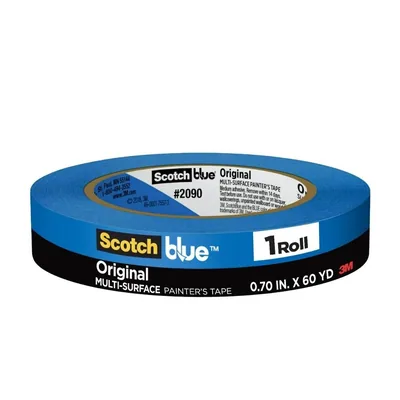 Cinta de Pintor Scotch Blue™ Original 2090-18EC, 0.70 in x 60 yd (18 mm x 54,8 m)