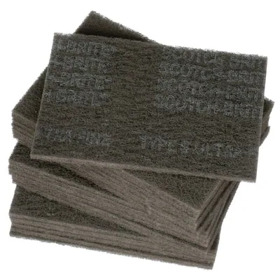 Scotch-Brite™ Hand Pad 7448, HP-HP, SiC Ultra Fine, Gray, 6 in x 9 in