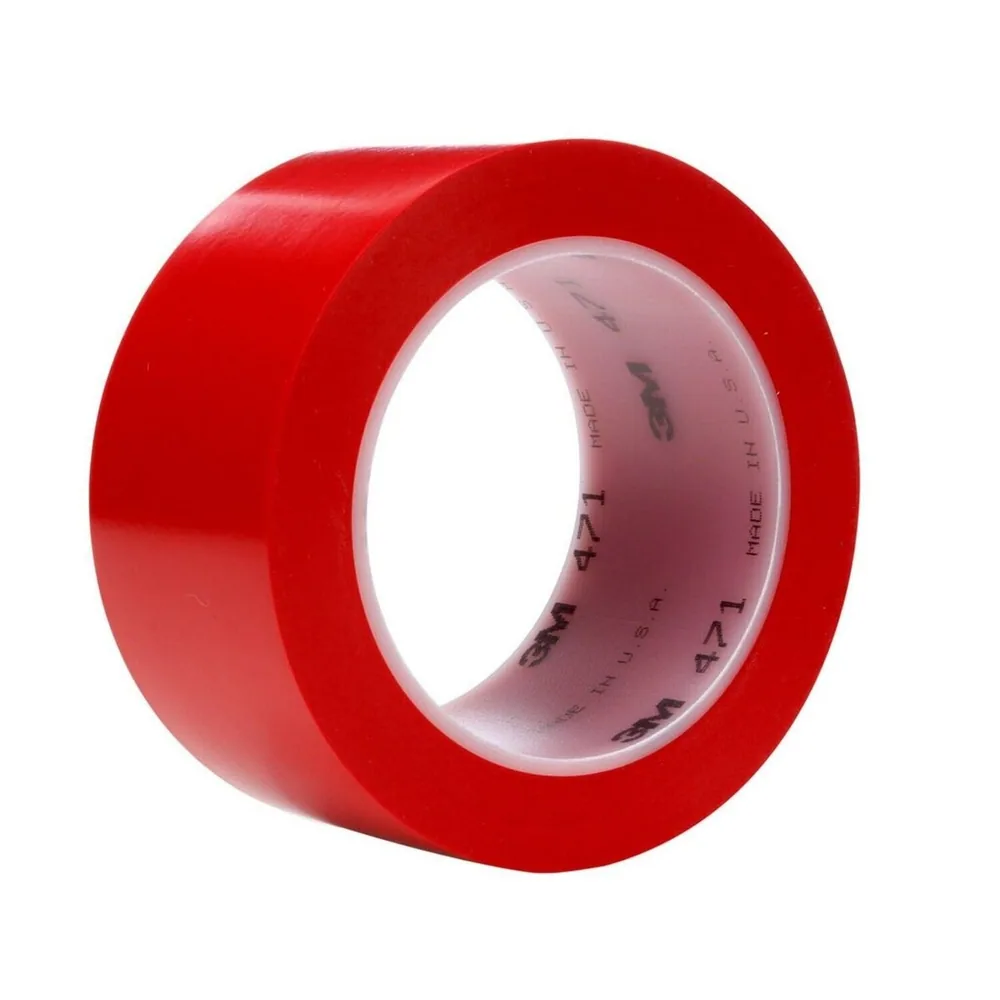 3M™ Cinta de Vinil 471, Roja, 2 in x 36 yd, 5.2 mil