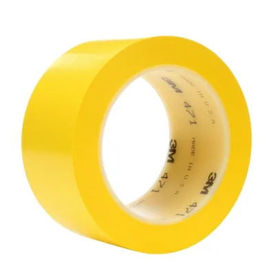 3M™ Vinyl Tape 471, Yellow, 2 in x 36 yd, 5.2 mil