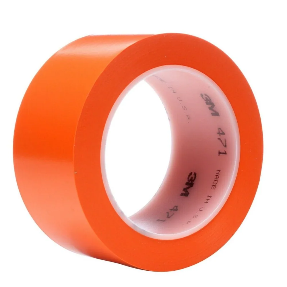 3M™ Vinyl Tape 471, Orange, 2 in x 36 yd, 5.2 mil