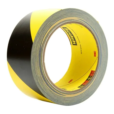 Cinta de Marcaje de Seguridad 3M™ 5702, Negro/Amarillo, 2 in x 36 yd, 5.4 mil