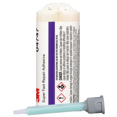 Adhesivo de Reparación Rápida 3M™ Super Fast 04747, Ámbar, Cartucho de 47.3 mL