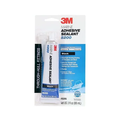 3M™ Sellador Adhesivo Marino 5200, Negro, Tubo de 3 oz