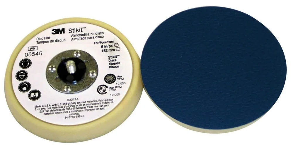 Almohadilla de Disco de Acabado de Perfil Bajo 3M™ Stikit™ 05545, 5 pulgadas x 11/16 pulgadas 5/16-24 externo