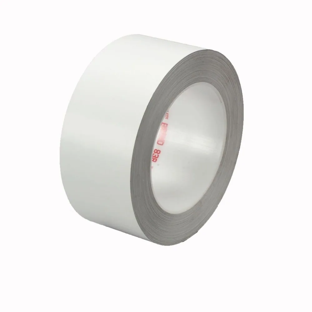 3M™ Cinta de Película Resistente a la Intemperie 838, Blanca, 1 in x 72 yd, 3.4 mil