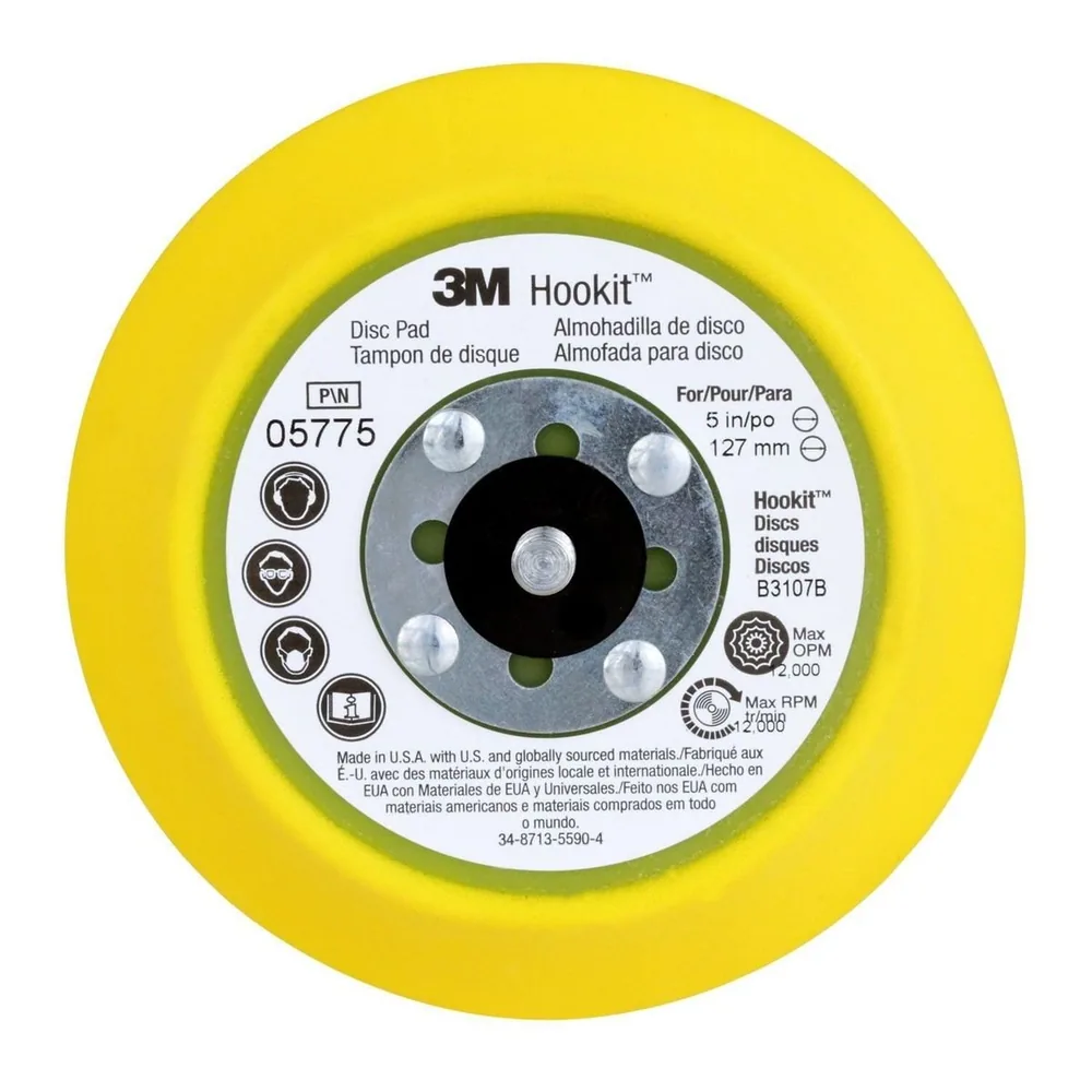 Almohadilla de Disco Hookit™ 3M™ 05775, 5 in x 3/4 in 5/16-24 Externo
