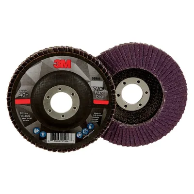 Disco de Láminas 3M™ Flap Disc 769F, 40+, T29, 4-1/2 in x 7/8 in