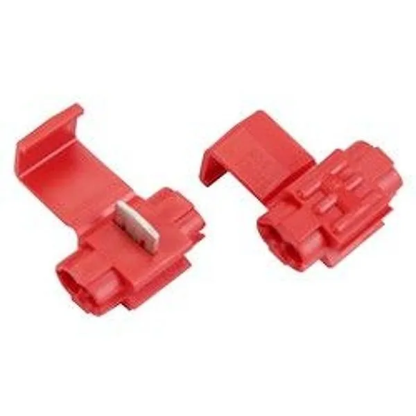3M™ Scotchlok™ Conector IDC Eléctrico 905-POUCH, Doble Línea o Derivación, Rojo, 22-18 AWG (Derivación), 18-14 AWG (Línea)