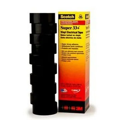 Scotch® Super 33+ Vinyl Electrical Tape, 3/4 in x 20 ft, Black