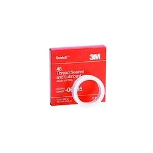 Cinta de Sellado y Lubricante de Rosca Scotch® 48, 1/2" x 520" en Caja