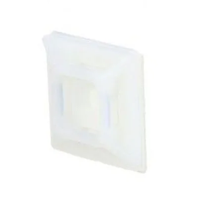3M™ Cable Tie Mounting Base CTB75X75NTA-C, 4-way Adhesive Mount