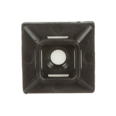 3M™ Cable Tie Mounting Base CTB75X75BKA-C, 4-way Adhesive Mount