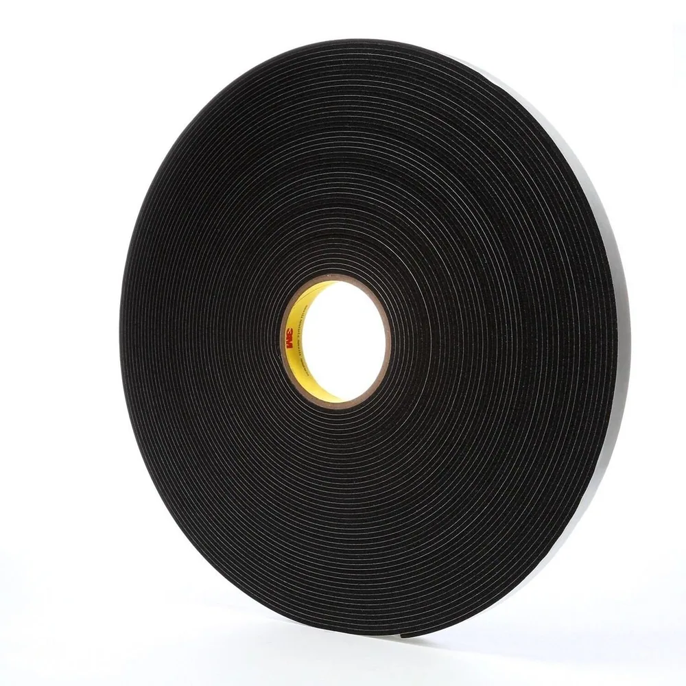 Cinta de espuma de vinil 3M™ 4508, Negro, 3/4 in x 36 yd, 125 mil
