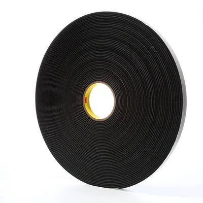 3M™ Vinyl Foam Tape 4508, Black, 3/4 in x 36 yd, 125 mil