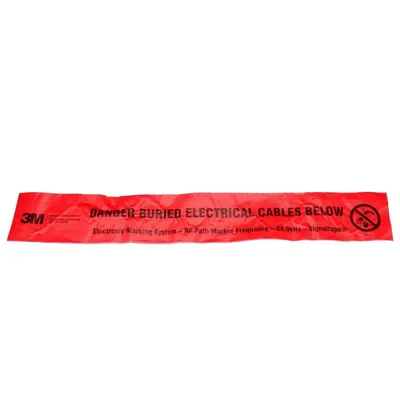 Cinta de Advertencia del Sistema de Marcaje Electrónico 3M™ (EMS) 7902-XT, Rojo, 12 in, Energía, 500 ft