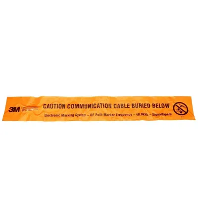 Cinta de Advertencia del Sistema de Marcaje Electrónico 3M™ (EMS) 7901-XT, Naranja, 4 in, Telefonía, 500 ft