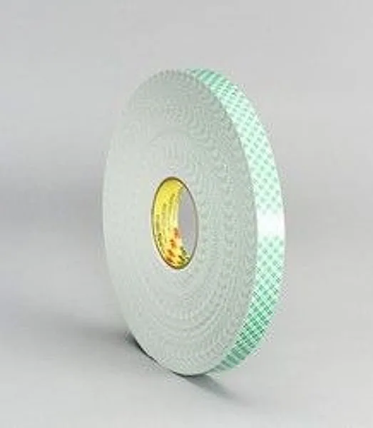 3M™ Cinta de Montaje de Espuma de Uretano Doble Cara 4016, Blanco Hueso, 1/2 in x 36 yd, 62 mil