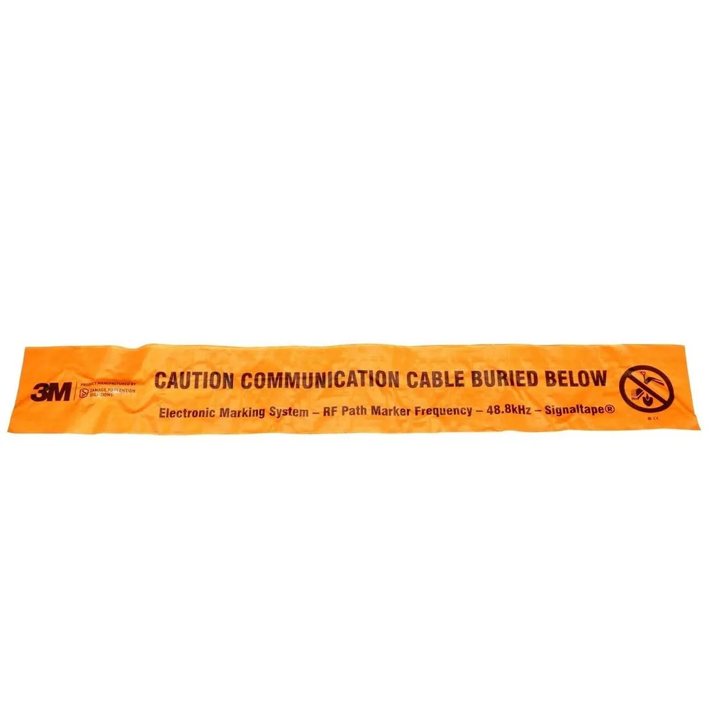 Cinta de Advertencia del Sistema de Marcaje Electrónico 3M™ (EMS) 7901-XT, Naranja, 6 in, Telefonía, 500 ft