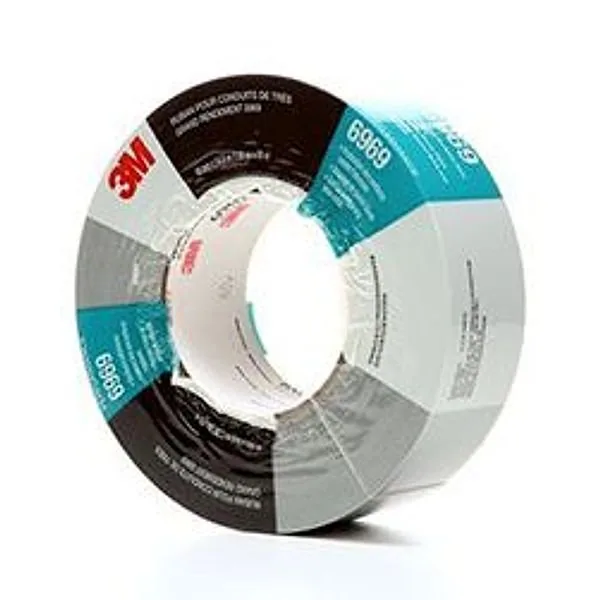 Cinta Ducto Extra Pesada 3M™ 6969, Plata, 48 mm x 54.8 m, 10.7 mil