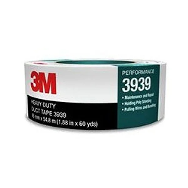 3M™ Cinta Ducto Resistente 3939, Plateado, 48 mm x 54.8 m, 9.0 mil