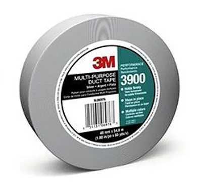3M™ Cinta Ducto Multiusos 3900, Plata, 48 mm x 54.8 m, 7.6 mil