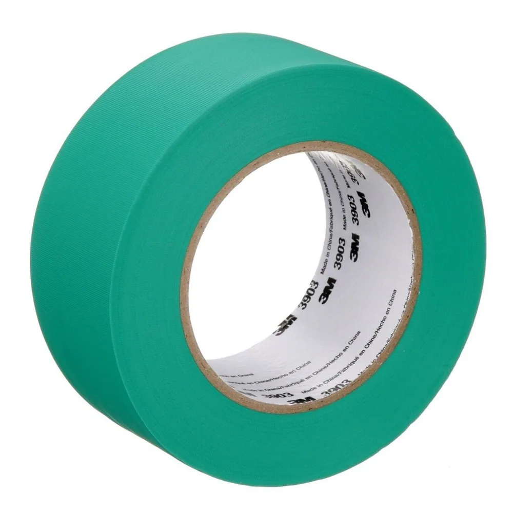 Cinta de ducto de vinil 3M™ 3903, Verde, 2 in x 50 yd, 6.5 mil