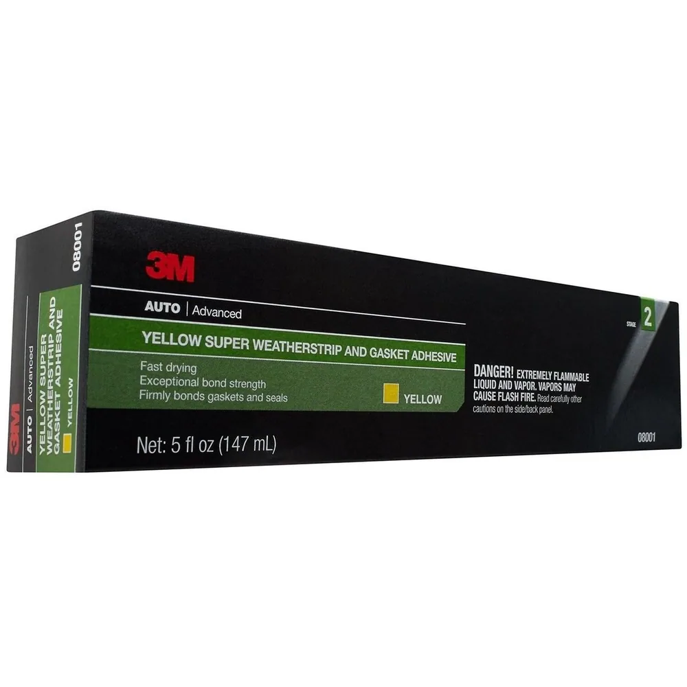 Adhesivo de Sellador y Junta de Clima Extremo Super 3M™ 08001, Amarillo, Tubo de 5 oz