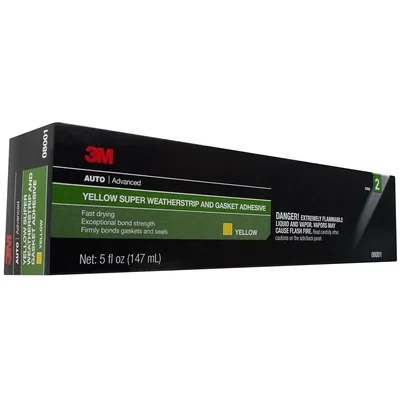 Adhesivo de Sellador y Junta de Clima Extremo Super 3M™ 08001, Amarillo, Tubo de 5 oz