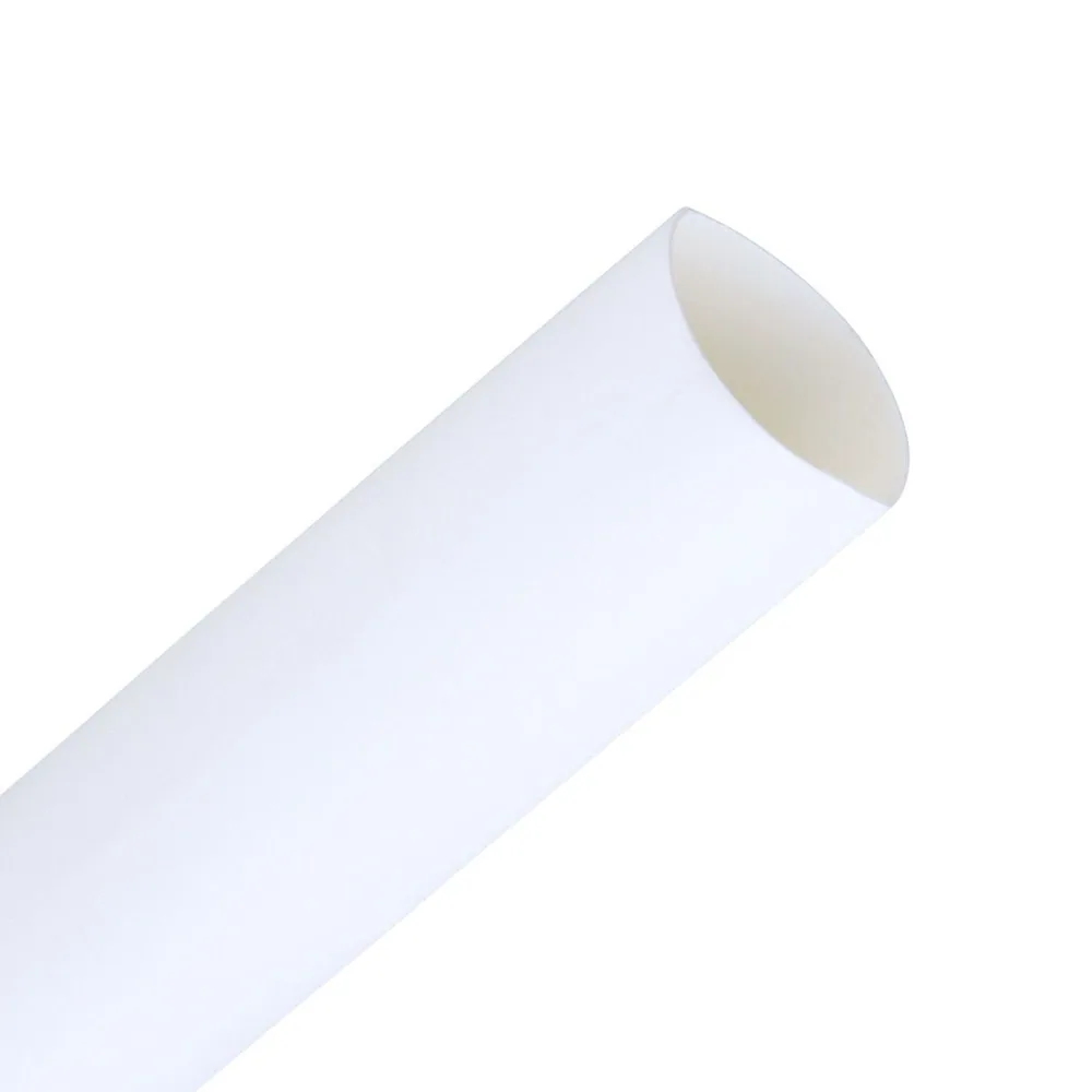 Tubo Termocontráctil 3M™ de Pared Delgada FP-301-1/2-Blanco-200', 200 ft de largo por carrete