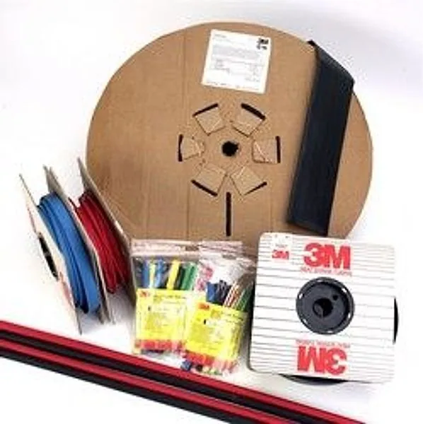 3M™ Tubo Termocontráctil Pared Delgada FP-301-1.5-Amarillo-100'