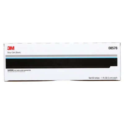 Sellador de Tira 3M™ 08578, Negro, Tiras de 1 ft