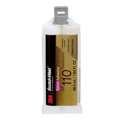 Adhesivo Epóxico 3M™ Scotch-Weld™ DP110, Traslúcido, 48.5 mL Duo-Pak
