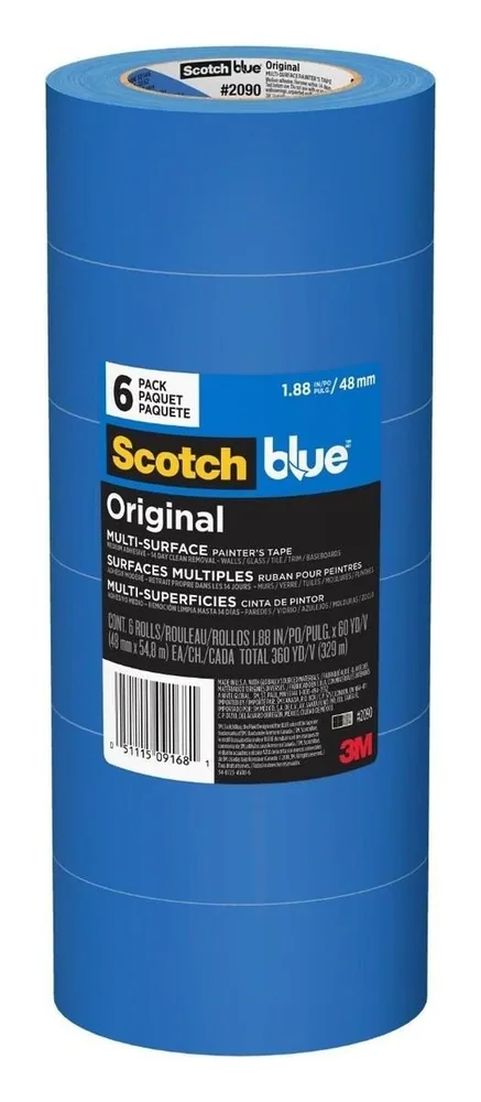 ScotchBlue™ Original Painter's Tape 2090-48SC6, 1.88 in x 60 yd