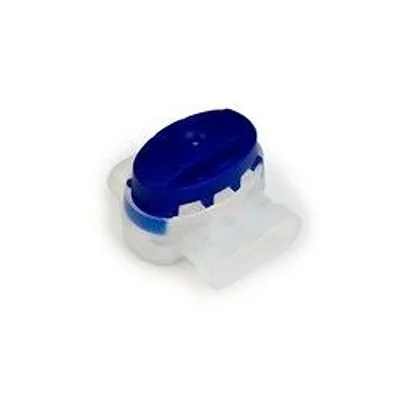 3M™ Scotchlok™ Electrical IDC 314-POUCH, Pigtail, Self-Stripping, Blue, 22-14 AWG