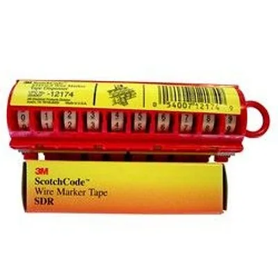 3M™ ScotchCode™ Wire Marker Tape Refill Roll SDR 0-9
