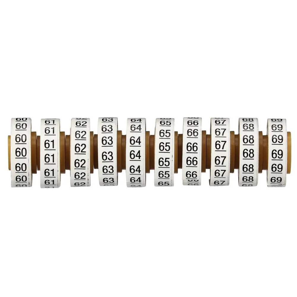 3M™ Cinta de Marcadores de Cable Números SDR 60-69