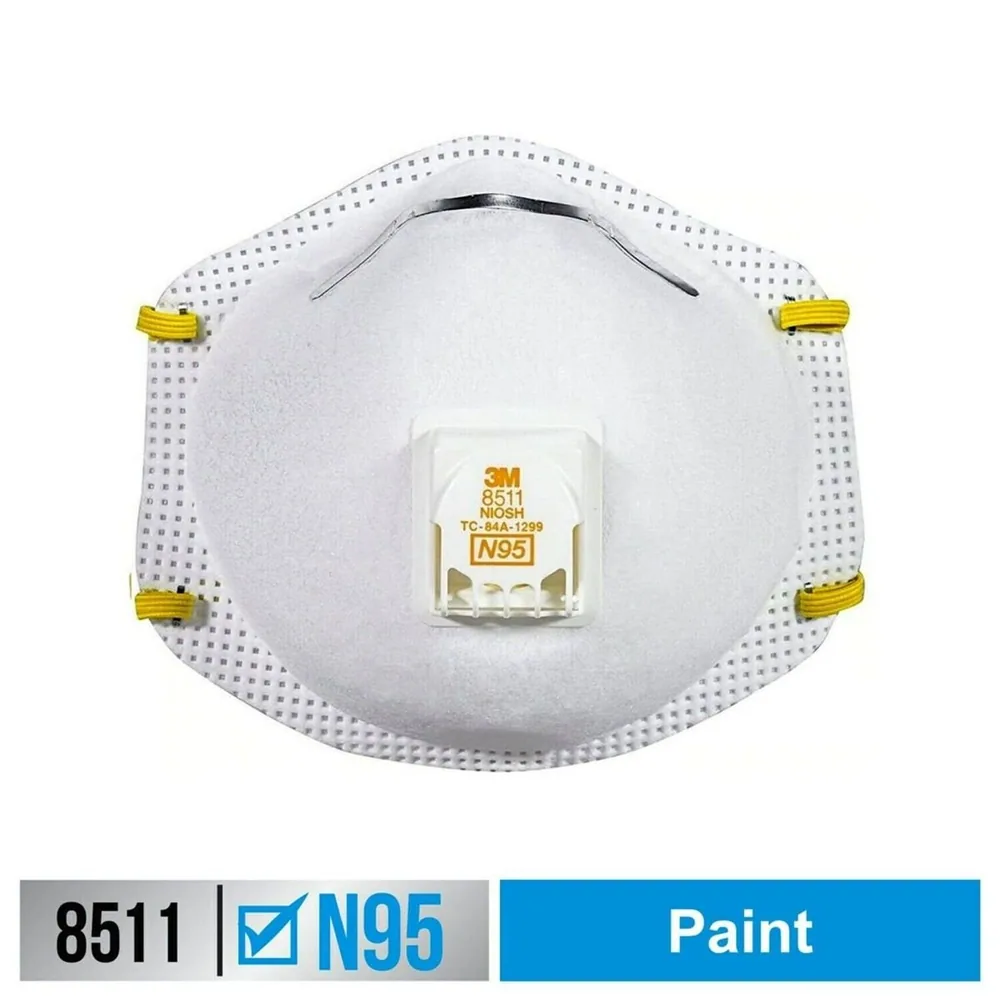 3M™ Respirador Particulado Válvula Cool Flow™ 8511 8511P5-DC, 5 piezas/paquete