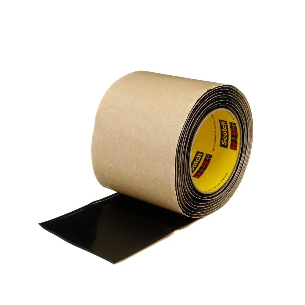 Scotch® Rollo de Mástique de Vinil 2210, 4 in x 10 ft, Negro