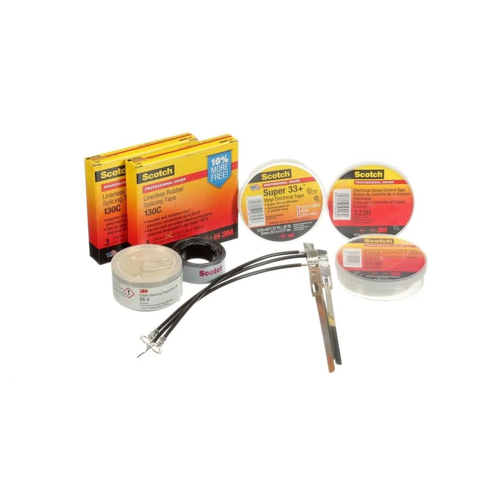 Kit de Terminación Scotch® 5702, 5-15 kV, 250-1000 kcmil, Blindaje de Cinta