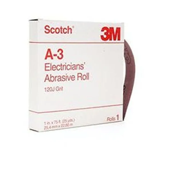 Rollo Scotch® Abrasivo del Electricista A-3, 1 in x 25 yd, 120 J-weight