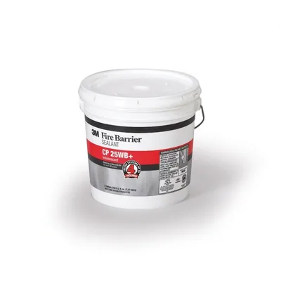 Sellador 3M™ Fire Barrier CP 25WB+, Rojo, 2 Galón (Cubeta), Tambor
